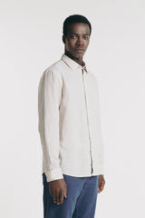 CAMICIA IN COTONE SLUB F-BEIGE