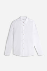 CAMICIA COTONE SLUB BIANCO
