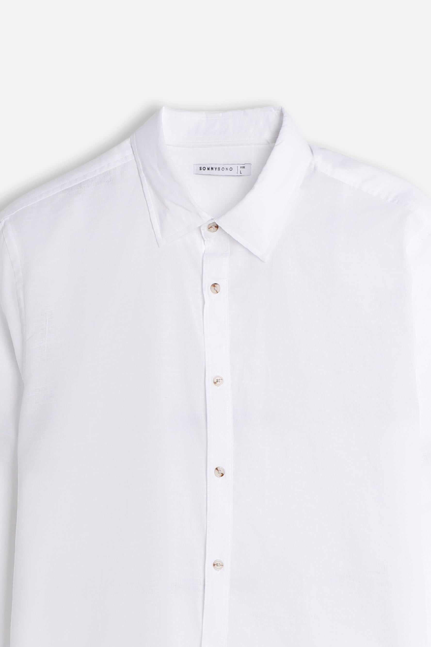 CAMICIA COTONE SLUB BIANCO
