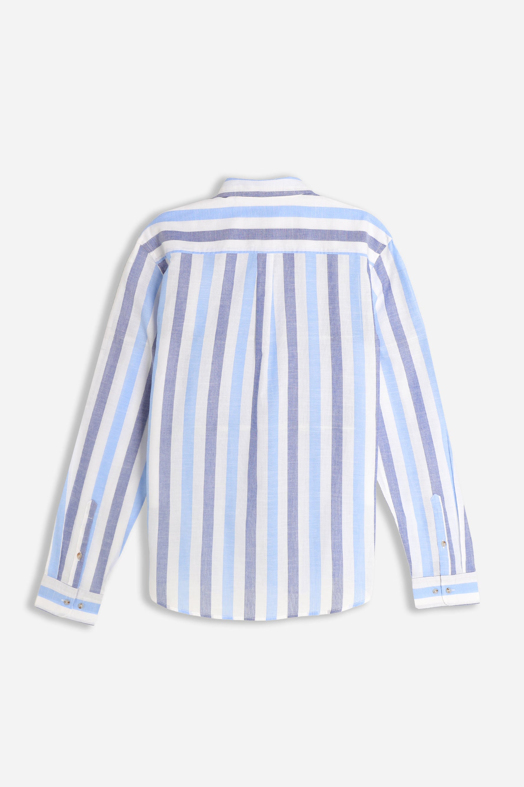CAMICIA COTONE SLUB F AZZURRO