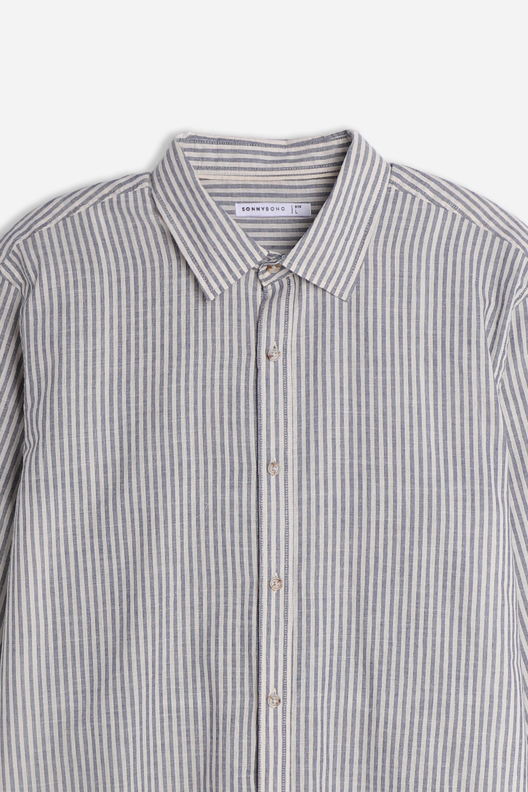 CAMICIA COTONE SLUB BEIGE