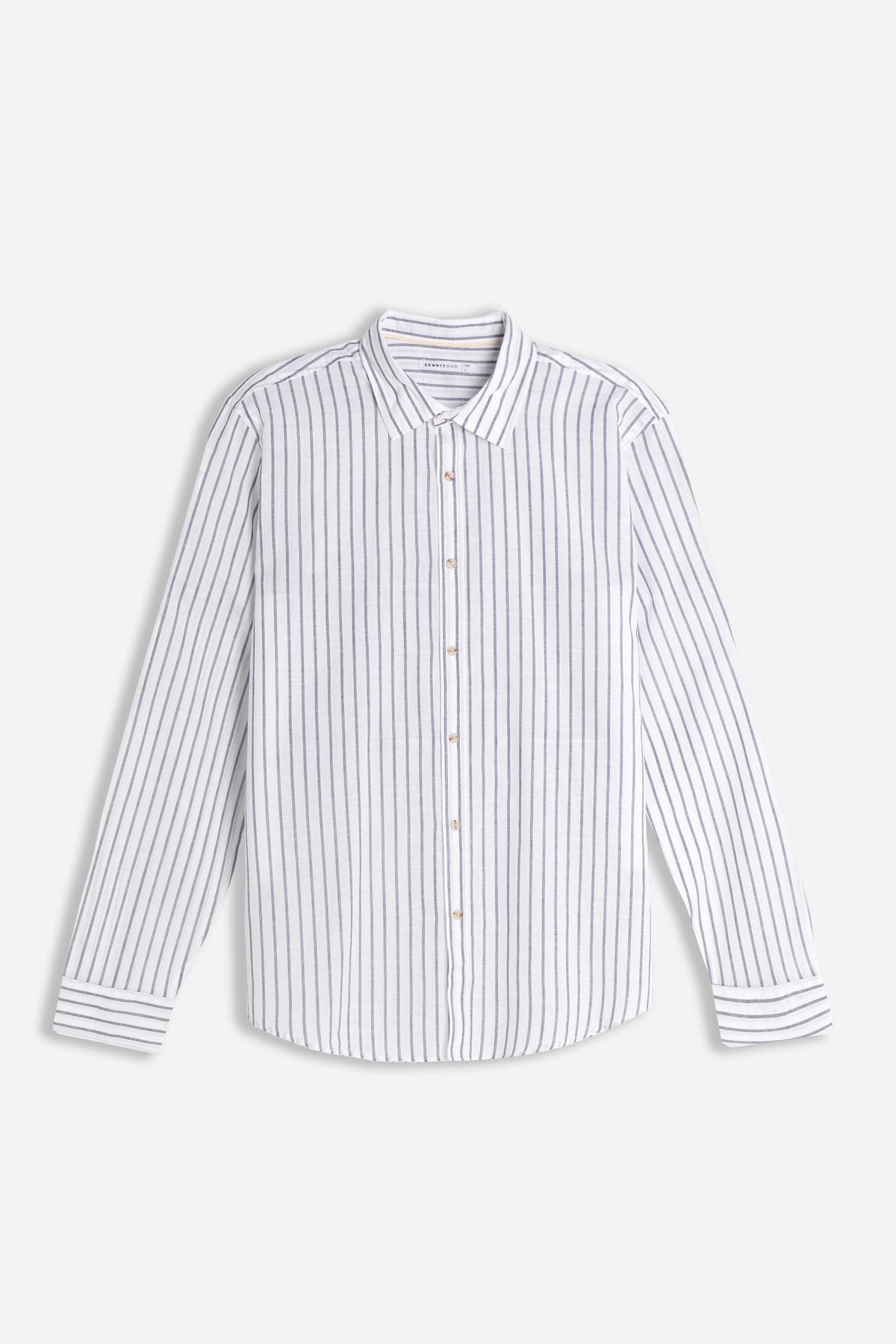 CAMICIA COTONE SLUB F BLU