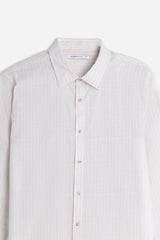 CAMICIA COTONE SLUB GRIGIO