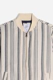 GIUBBOTTO BOMBER MISTO LINO F-BEIGE