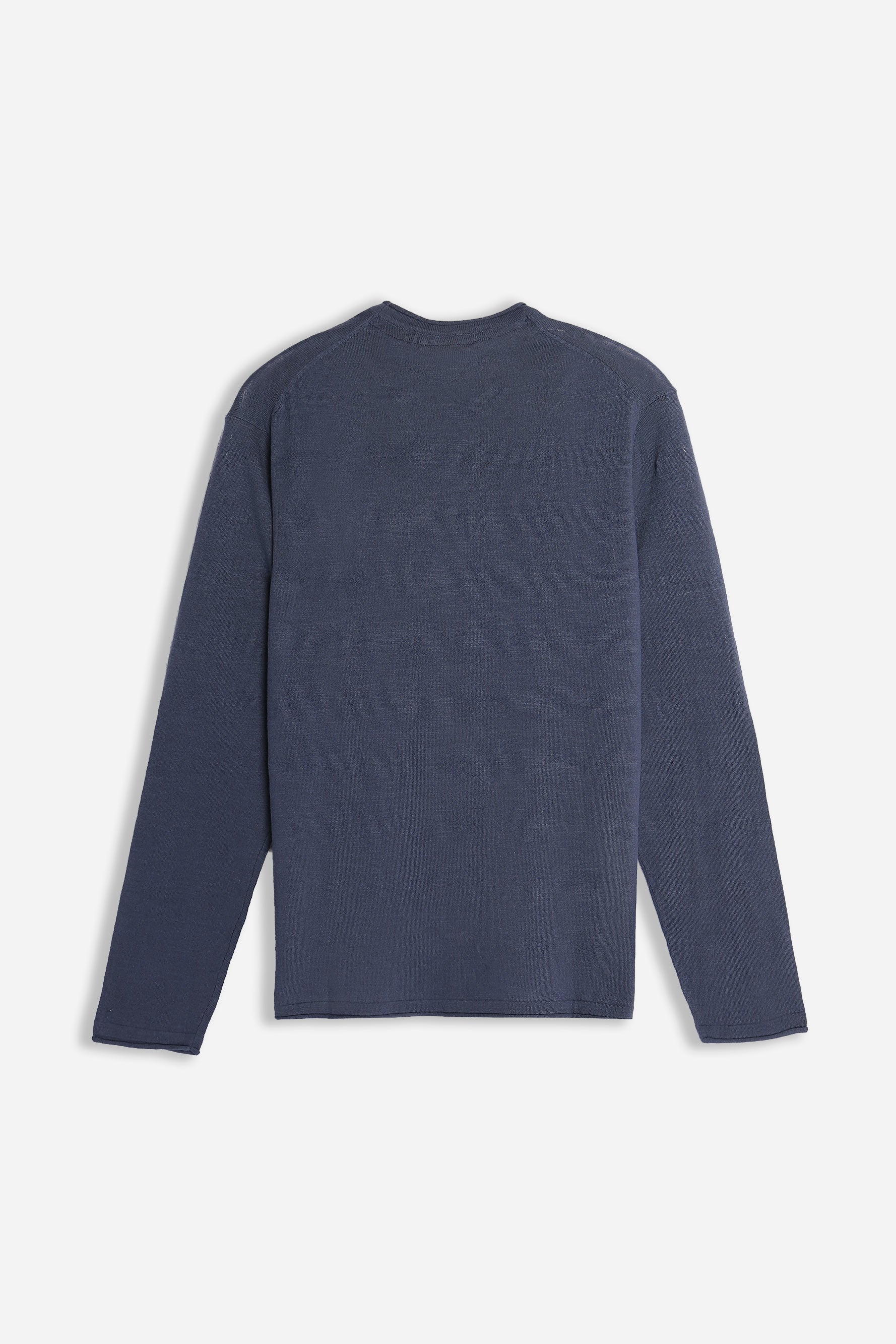 MAGLIA IN COTONE SLUB E TASCHINO DENIM