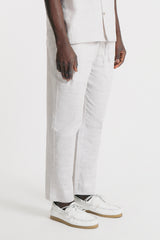 PANTALONE IN SLUB EFFETTO LINO FANGO