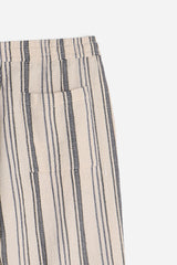 PANTALONE CON COULISSE FANTASIA RIGHE F-BEIGE