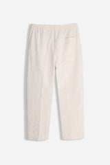 PANTALONE CON COULISSE FANTASIA RIGHE F ECRU