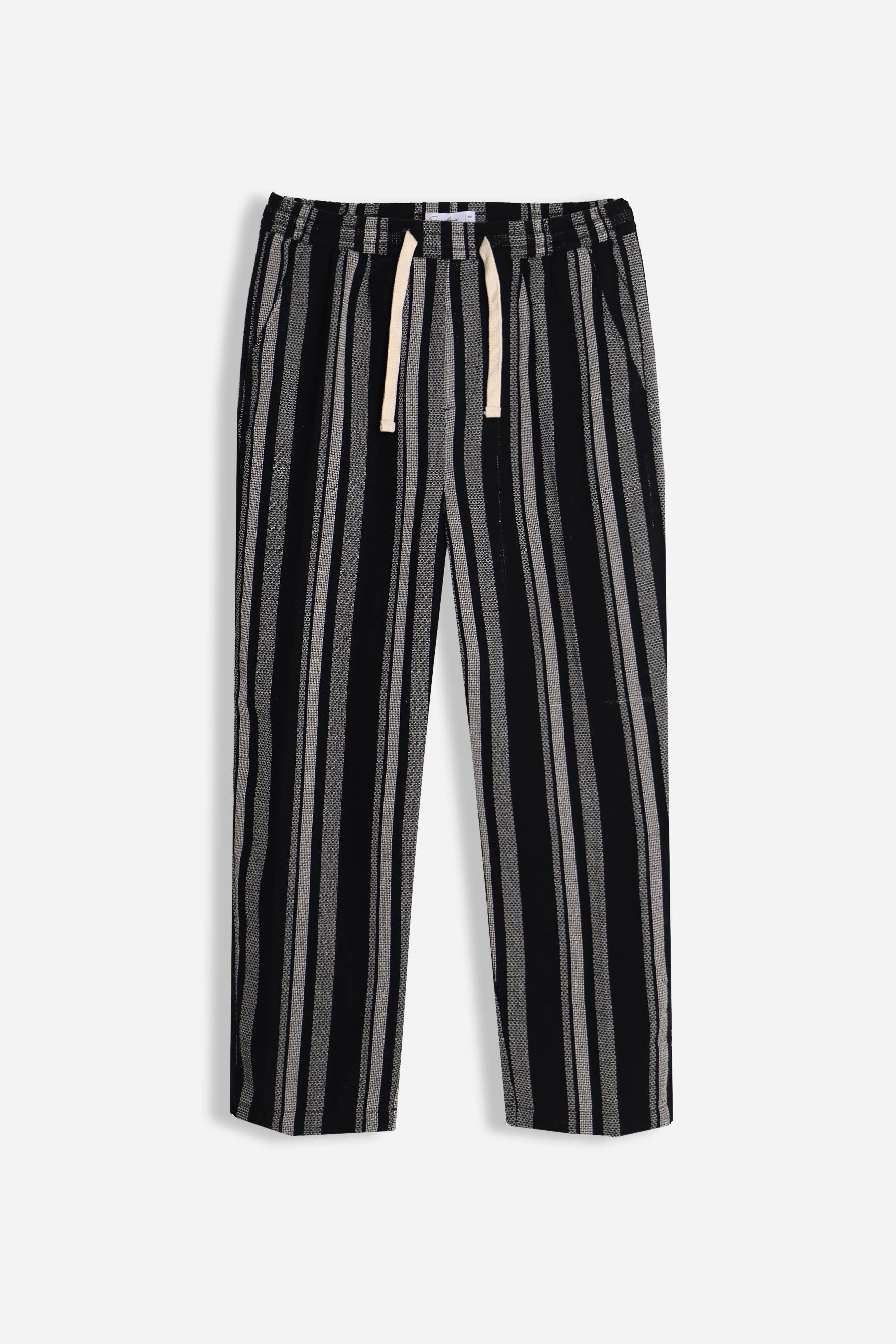 PANTALONE CON COULISSE FANTASIA RIGHE F NERO
