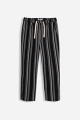 PANTALONE CON COULISSE FANTASIA RIGHE F NERO