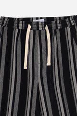 PANTALONE CON COULISSE FANTASIA RIGHE F NERO