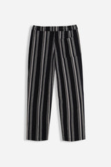PANTALONE CON COULISSE FANTASIA RIGHE F NERO