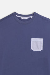 T-SHIRT TESSUTO CAMICIA DENIM