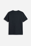 T-SHIRT GIROCOLLO CON TRAMA IN RILIEVO E TASCHINO BLEU