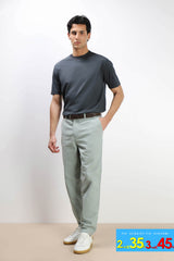PANTALONE CHINO BASIC COTONE POLVERE