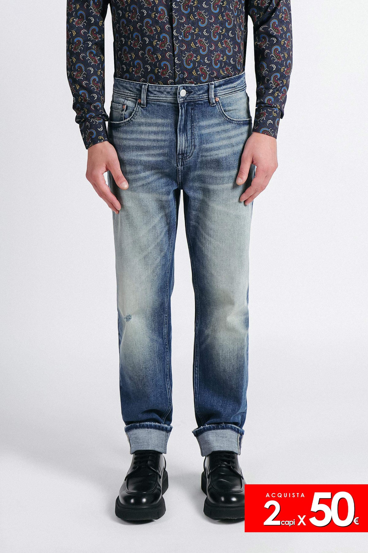 DENIM LOOSE FIT POLVERE