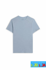 T-SHIRT GIROCOLLO BASIC SLUB POLVERE