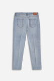 DENIM SLIM CROPPED CELESTE - Sonnybono
