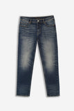DENIM CROPPED BLEU