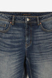 DENIM CROPPED BLEU
