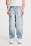 JEANS CARGO MODELLO BAGGY CELESTE - Sonnybono
