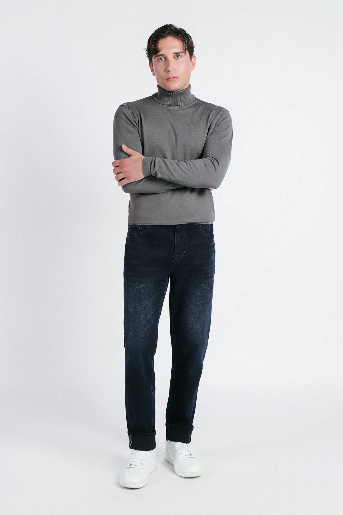DENIM LOOSE FIT BLUBLACK