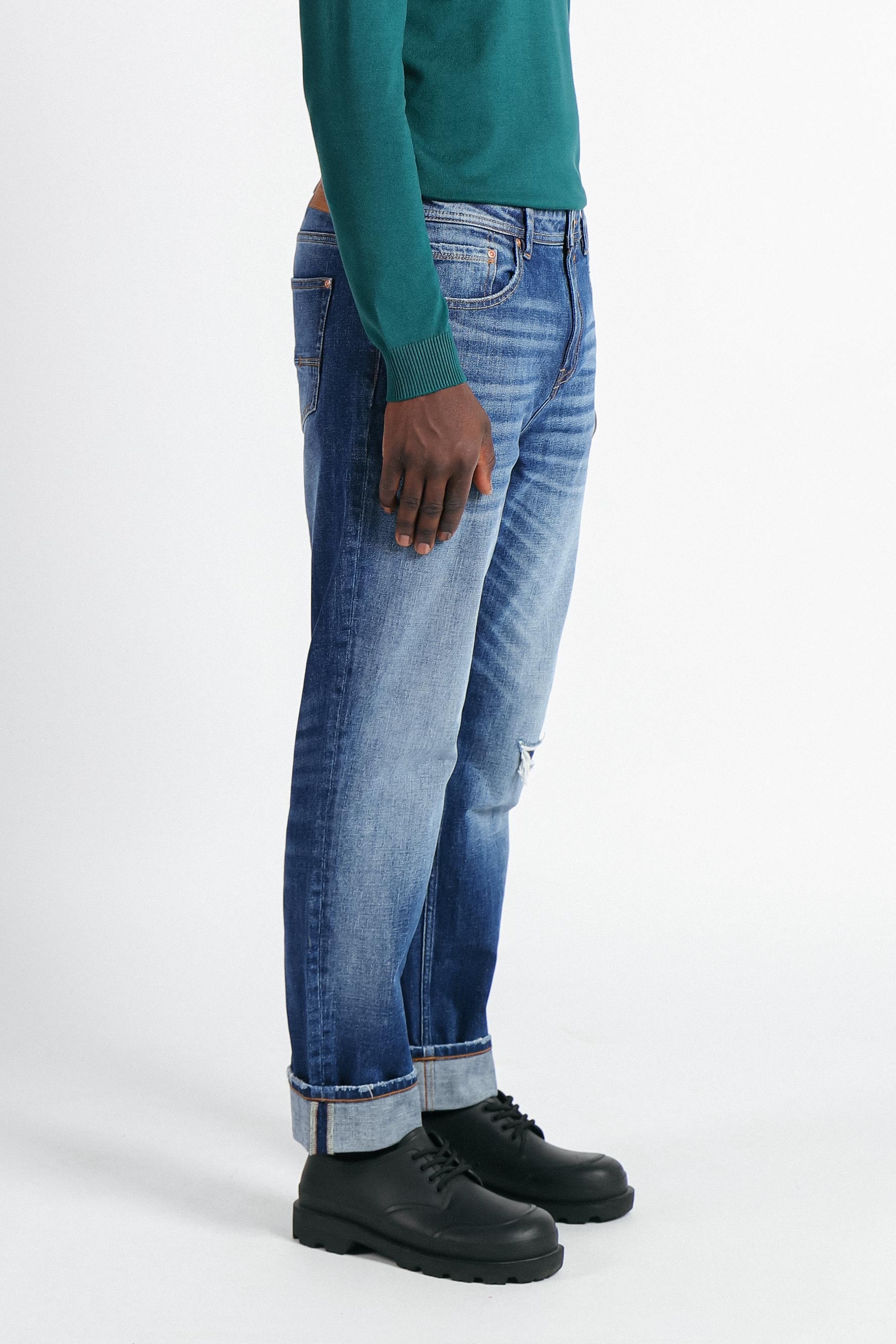 DENIM LOOSE FIT INDACO
