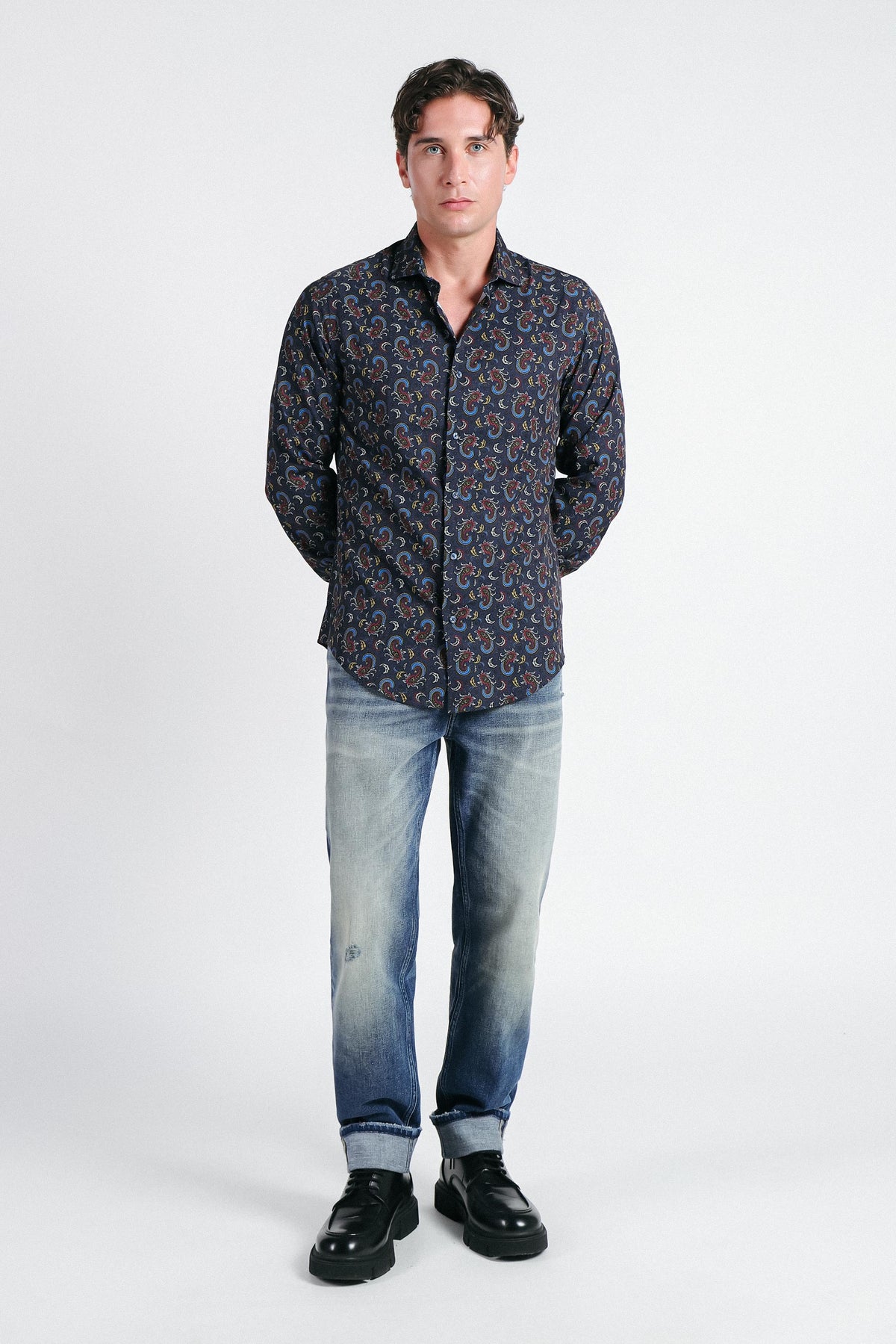 DENIM LOOSE FIT POLVERE