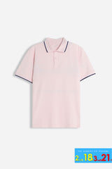 POLO IN PIQUET BASIC ROSA