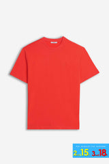 T-SHIRT CON LOGO STAMPATO ROSSO