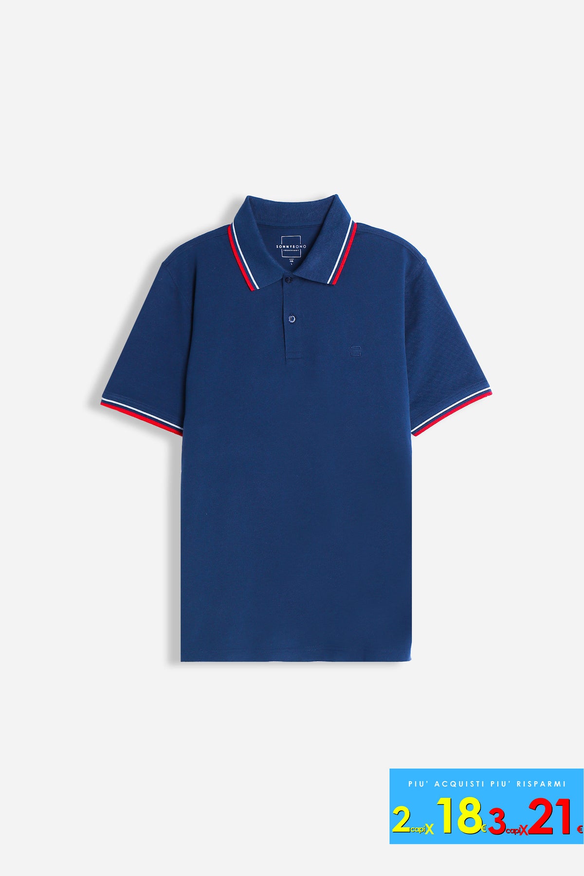 POLO IN PIQUET BASIC ROYAL