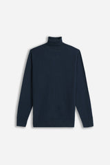 MAGLIA DOLCEVITA PUNTO LAVORATO BLEU