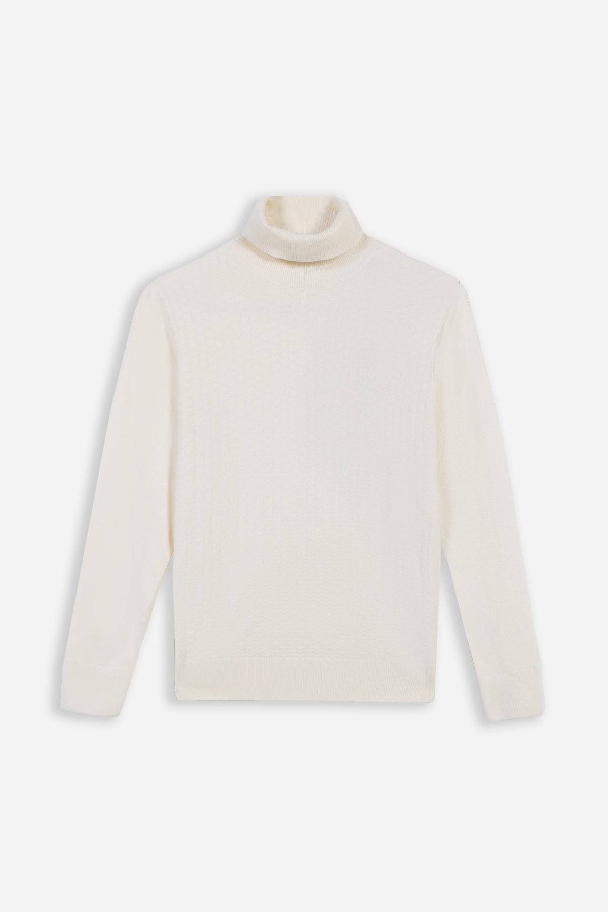 MAGLIA DOLCEVITA PUNTO LAVORATO PANNA
