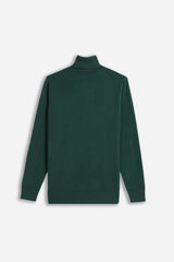 MAGLIA DOLCEVITA PUNTO LAVORATO VERDE BOSCO