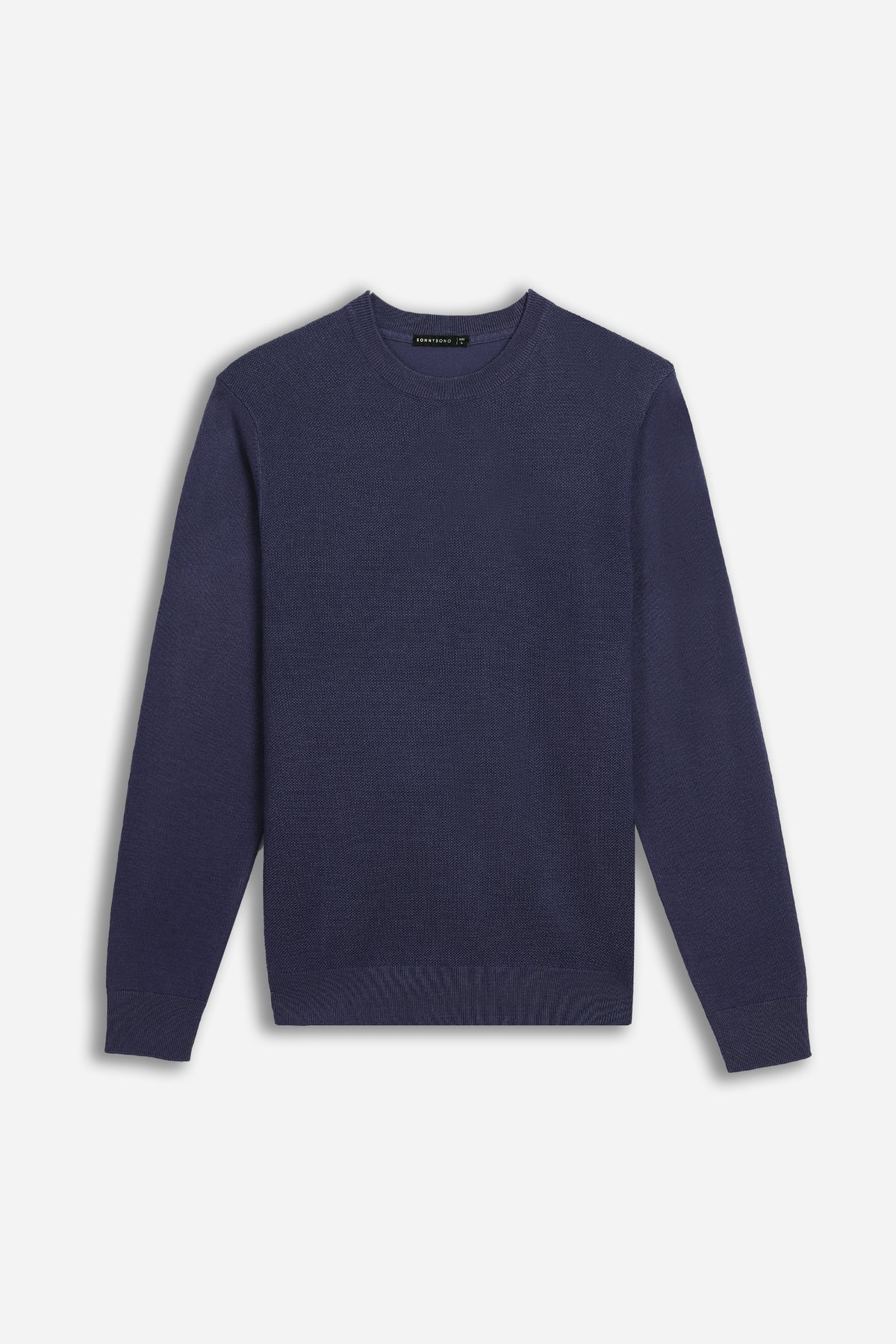 MAGLIA GIROCOLLO LAVORATA BLEU