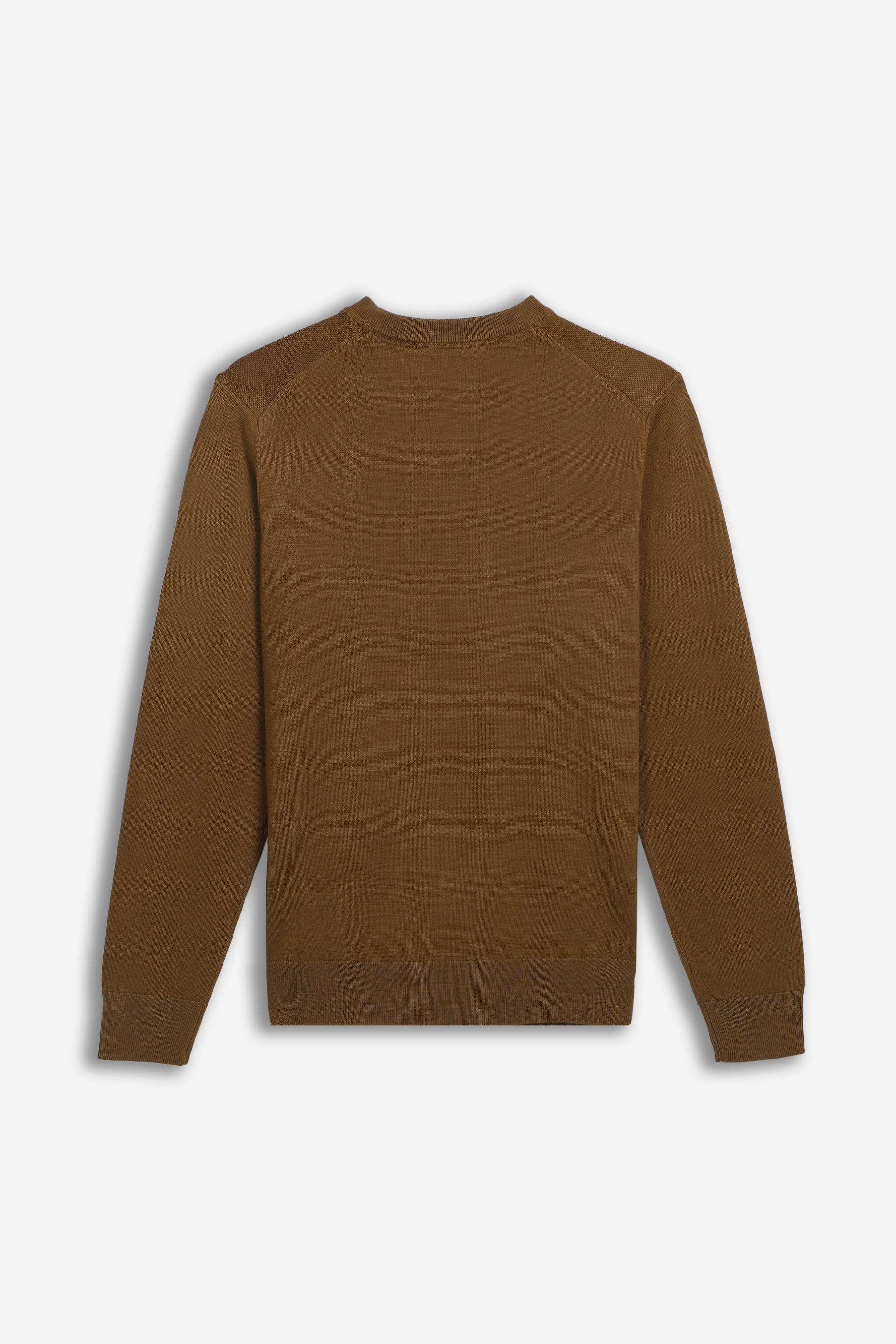 MAGLIA GIROCOLLO LAVORATA CAMMELLO