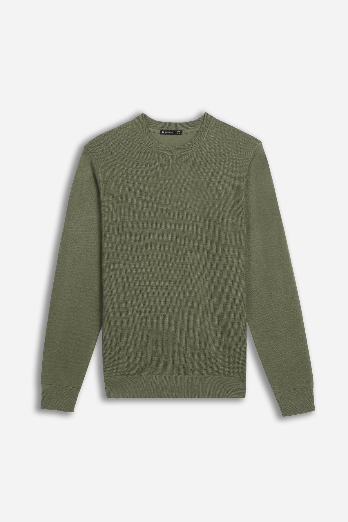 MAGLIA GIROCOLLO LAVORATA SALVIA