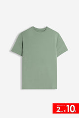T-SHIRT GIROCOLLO MANICA CORTA TORTORA