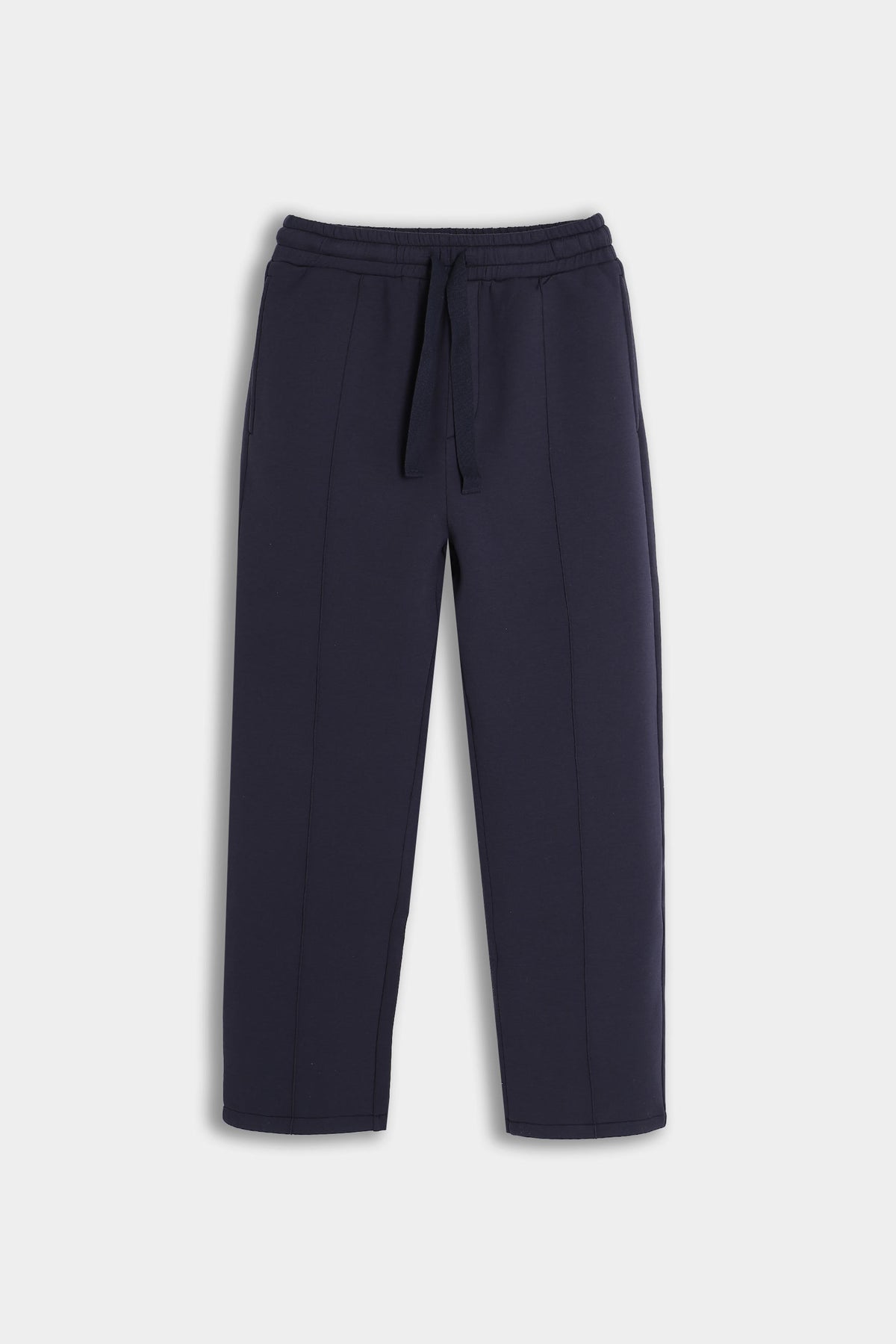 PANTALONE IN FELPA TESSUTO SCUBA BLEU