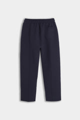 PANTALONE IN FELPA TESSUTO SCUBA BLEU