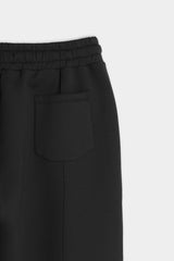 PANTALONE IN  FELPA TESSUTO SCUBA NERO
