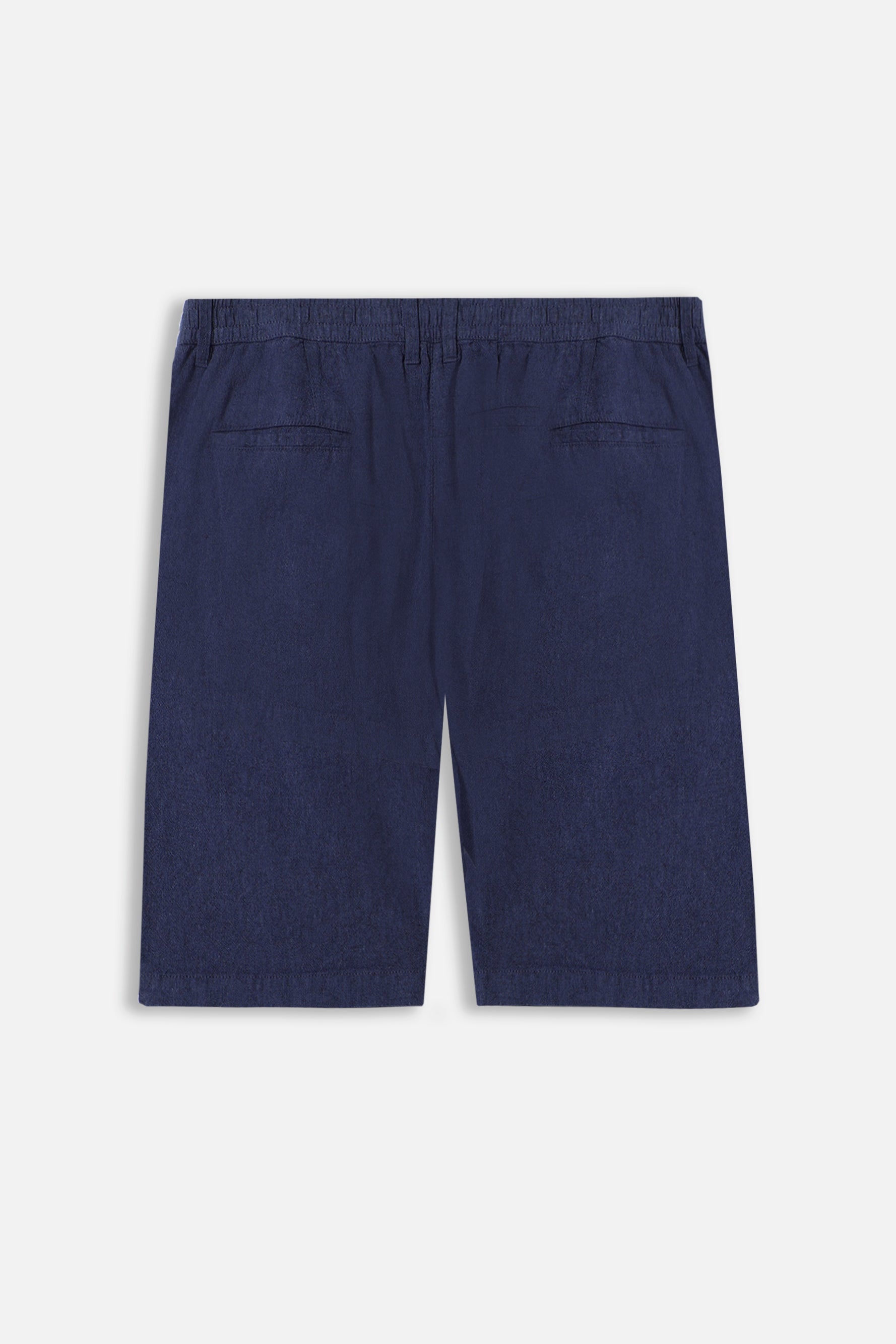 BERMUDA MISTO LINO BLEU