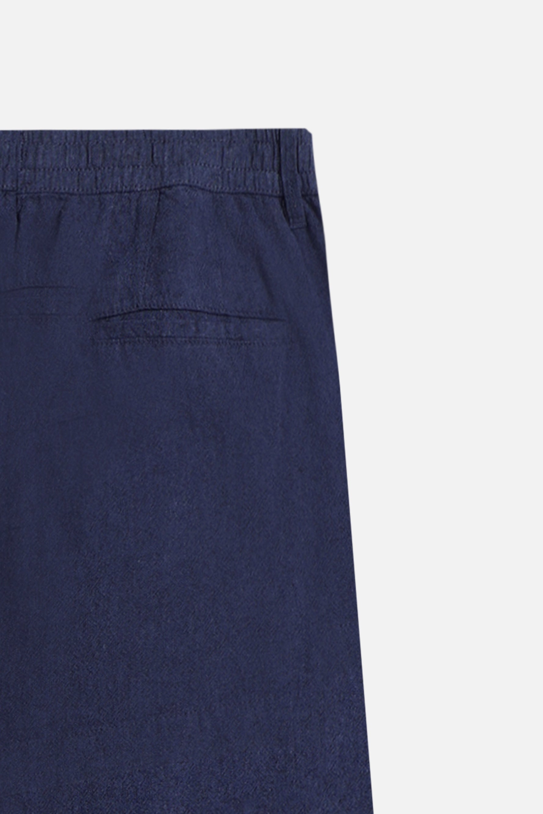 BERMUDA MISTO LINO BLEU