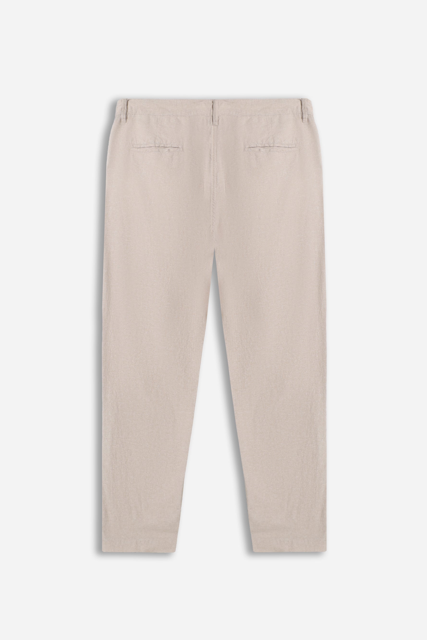 PANTALONI JOGGER MISTO LINO BEIGE CHIARO
