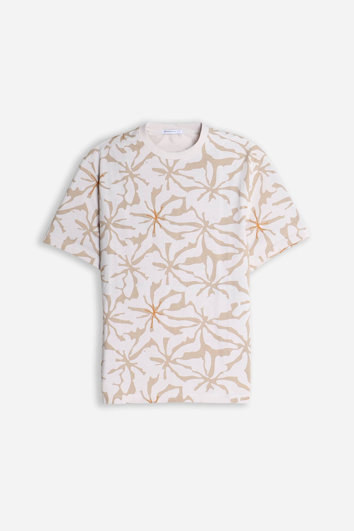 T-SHIRT GIROCOLLO FANTASIA F-BEIGE