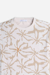 T-SHIRT GIROCOLLO FANTASIA F-BEIGE