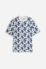 T-SHIRT GIROCOLLO FANTASIA F BLU