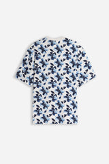 T-SHIRT GIROCOLLO FANTASIA F BLU