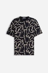 T-SHIRT GIROCOLLO FANTASIA F MORO