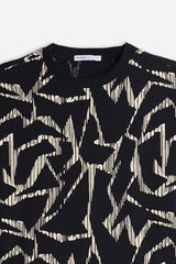 T-SHIRT GIROCOLLO FANTASIA F MORO